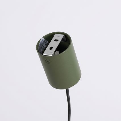 Závesný luster na lanku KARBON 4xGU10/10W/230V zelený