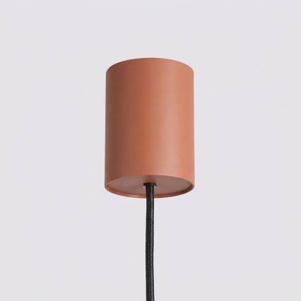 Závesné svietidlo na lanku KARBON 4xGU10/10W/230V oranžové