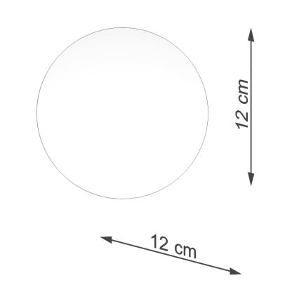 Náhradné tienidlo k bodovému svietidlu a stolnej lampe BOOMO G9 pr. 12 cm biela