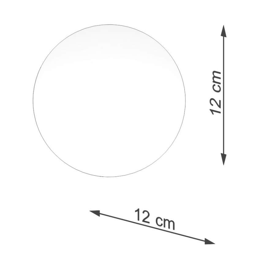Náhradné tienidlo k bodovému svietidlu a stolnej lampe BOOMO G9 pr. 12 cm biela