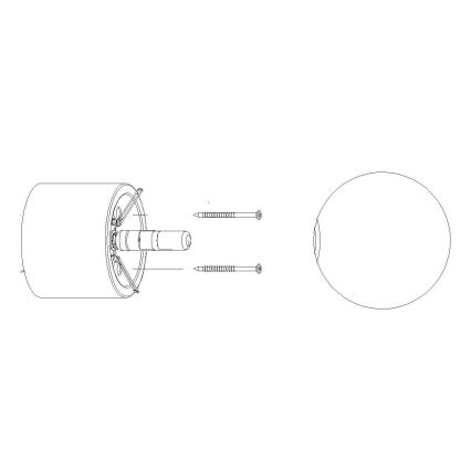 Náhradné tienidlo k bodovému svietidlu a stolnej lampe BOOMO G9 pr. 12 cm biela