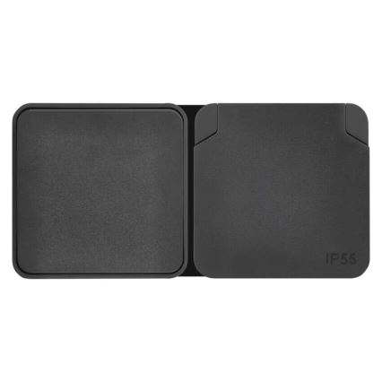 Spínač domový striedavý so zásuvkou 250V/16A IP55