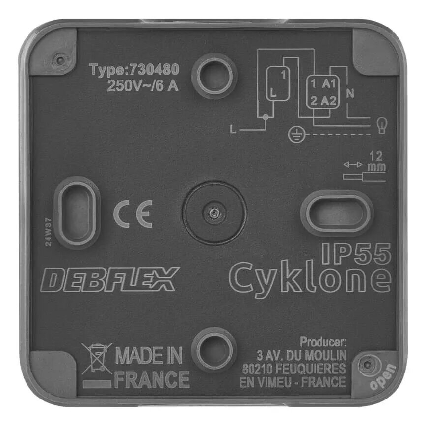 Spínač domový zapínací 250V/10A IP55
