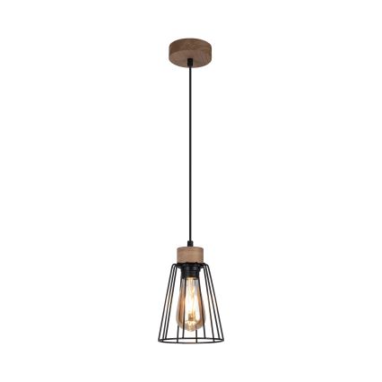 Spot-Light - Luster na lanku ORAZIO 1xE27/60W/230V dub