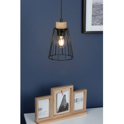 Spot-Light - Luster na lanku ORAZIO 1xE27/60W/230V dub