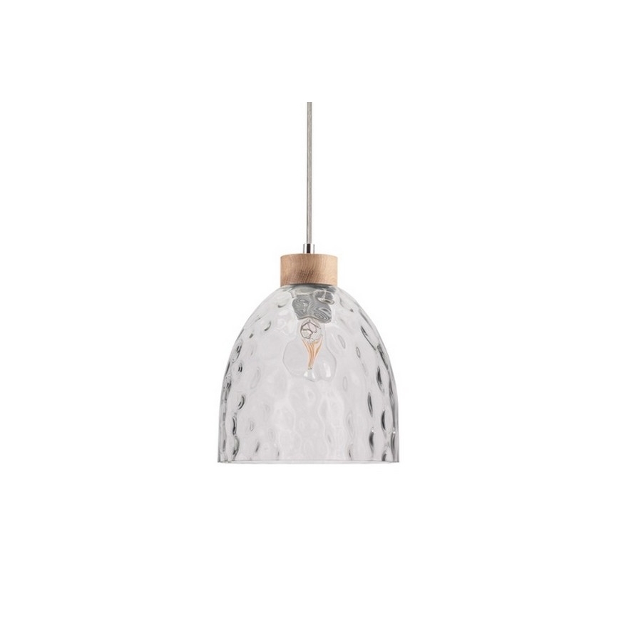 Luster na lanku ALESSANDRO 1xE27/60W/230V dub – FSC certifikované