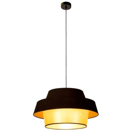Luster na lanku PRETO GOLD 1xE27/60W/230V