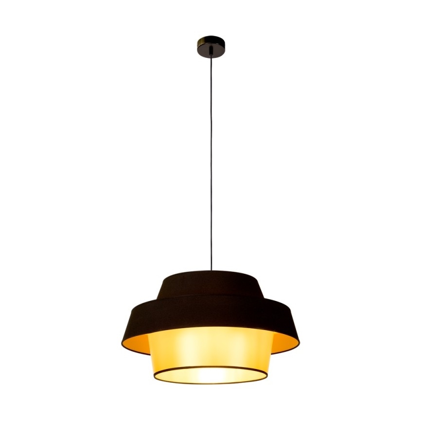 Luster na lanku PRETO GOLD 1xE27/60W/230V