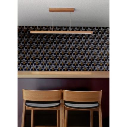 LED stmievateľný luster na lanku SMAL LED/18W/230V dub