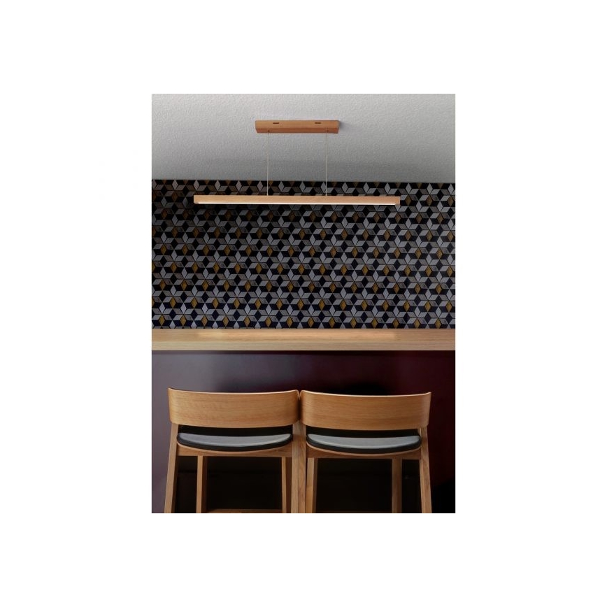 LED stmievateľný luster na lanku SMAL LED/18W/230V dub