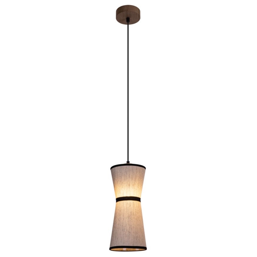 Luster na lanku AMIGO 1xE27/25W/230V dub – FSC certifikované