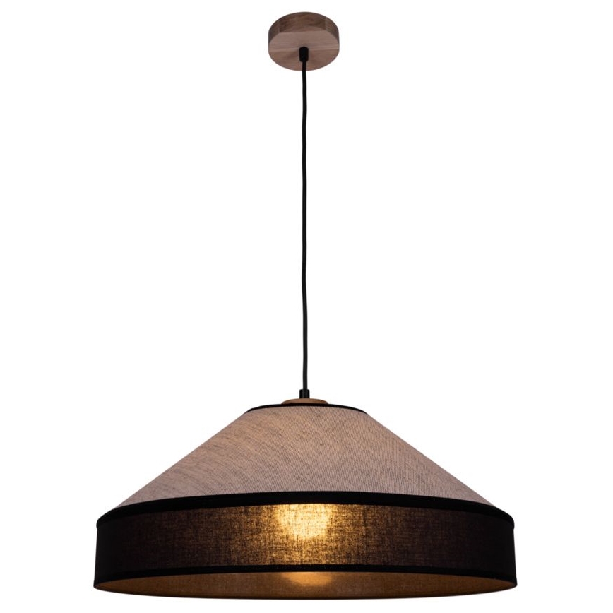 Luster na lanku AMIGO 1xE27/60W/230V dub – FSC certifikované