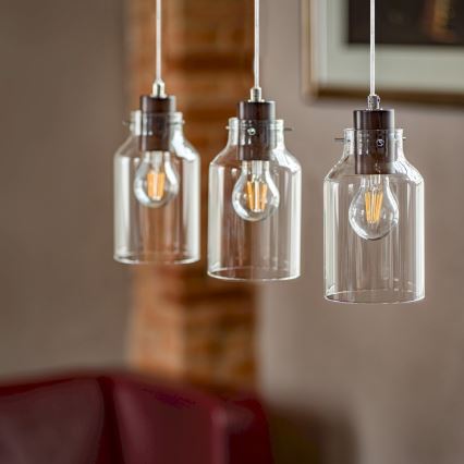 Luster na lanku ALESSANDRO 1xE27/60W/230V buk