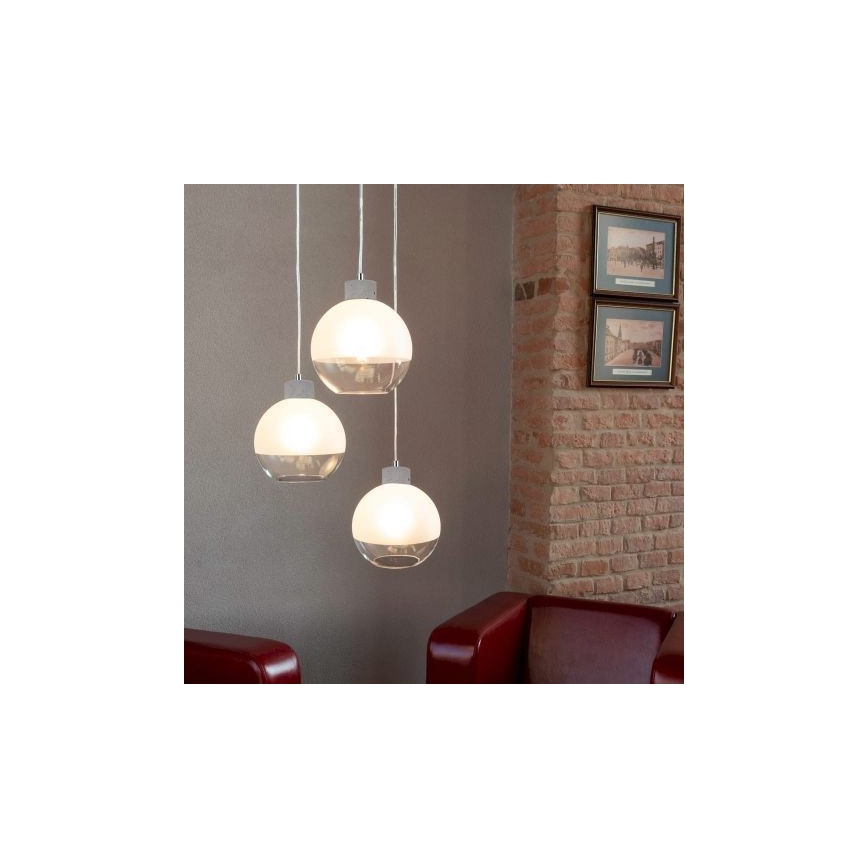 Luster na lanku FRESH 3xE27/60W/230V