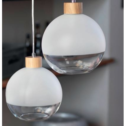 Luster na lanku LINEA 3xE27/60W/230V dub
