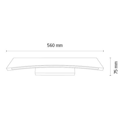 LED Stmievateľné nástenné svietidlo ZIAD LED/6,5W/230V dub – FSC certifikované