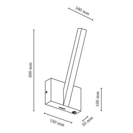 LED Nástenné svietidlo LINUS LED/3W/230V dub – FSC certifikované