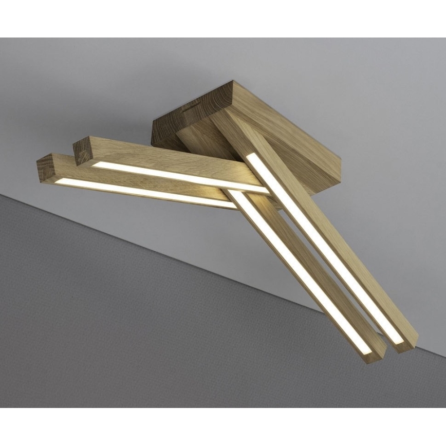 LED Prisadený luster LINUS 4xLED/4,5W/230V matný dub