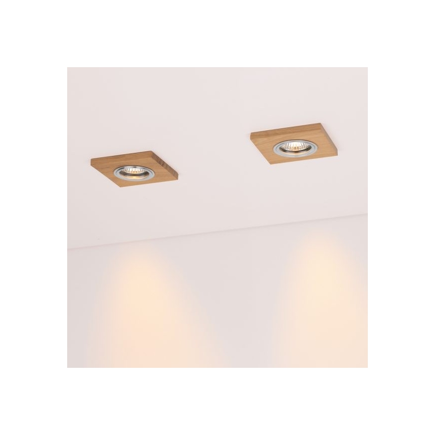 LED Podhľadové svietidlo VITAR 1xGU10/5W/230V CRI 90 dub – FSC certifikované