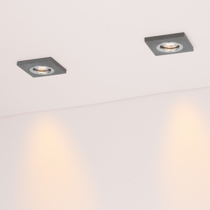 SADA 3x LED Podhľadové svietidlo VITAR 1xGU10/5W/230V CRI 90 betón