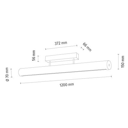 LED Stmievateľné stropné svietidlo CONOR LED/34,5W/230V dub – FSC certifikované