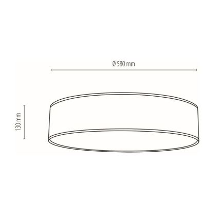 Stropné svietidlo BOHO 4xE27/25W/230V pr. 58 cm biela