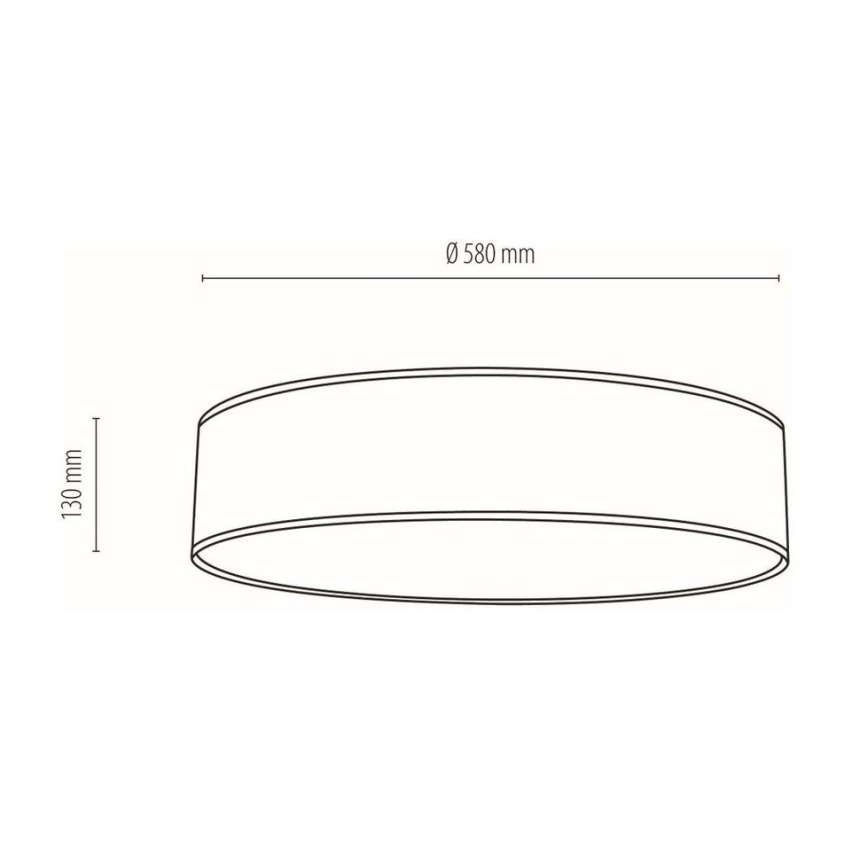 Stropné svietidlo BOHO 4xE27/25W/230V pr. 58 cm biela