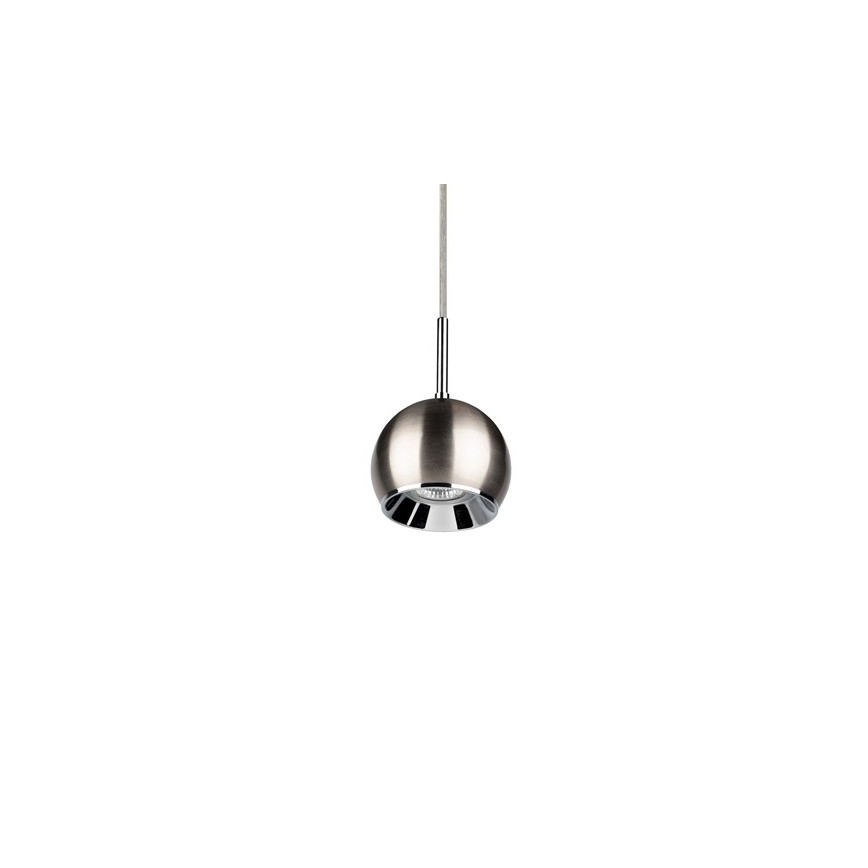 LED Luster na lanku BALL WOOD 1xGU10/5W/230V matný dub