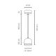 LED Luster na lanku BALL WOOD 1xGU10/5W/230V buk – FSC certifikované