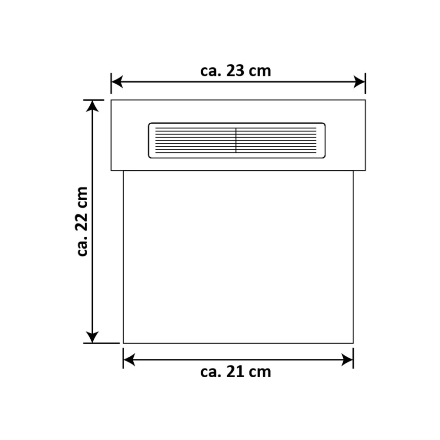 LED Solárne domové číslo LED/2x0,07W/2,4V 1200 mAh IP44