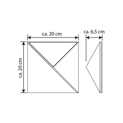LED Solárne domové číslo LED/3x0,1W/2,4V 1200 mAh IP44