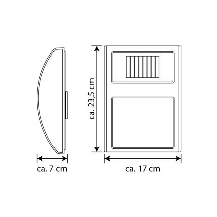 LED Solárne domové číslo LED/3x0,1W/2,4V IP44 – FSC certifikované