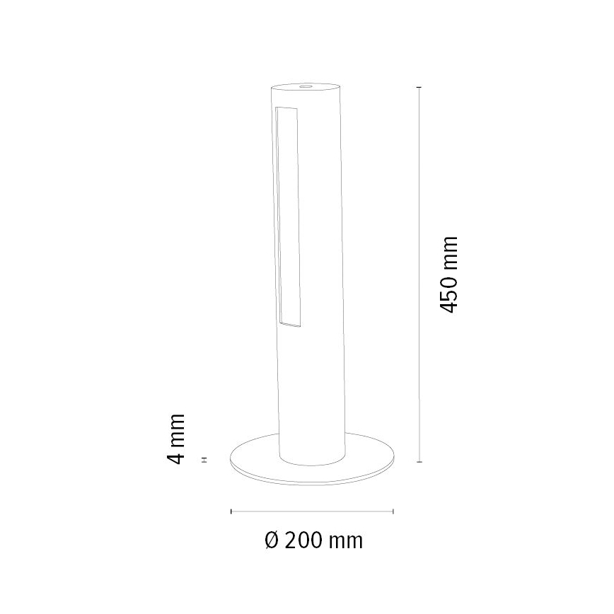 LED Stmievateľná stolná lampa CONOR LED/9W/230V dub – FSC certifikované