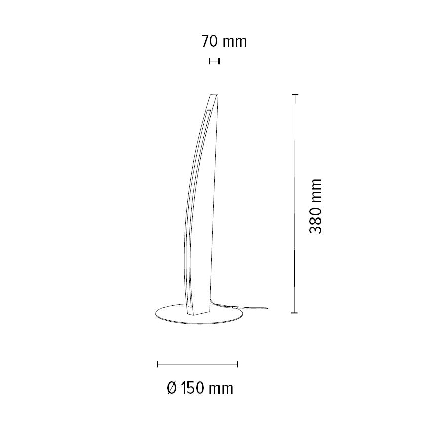 LED stmievateľná stolová lampa DUBAI LED/4W/230V dub