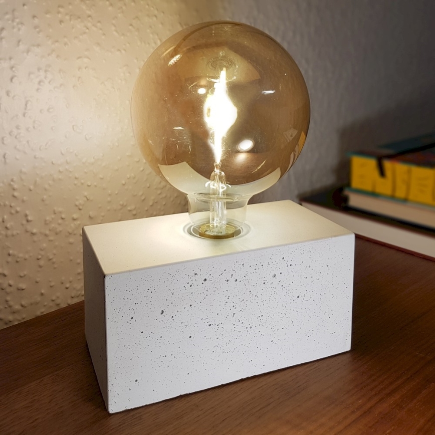 Stolná lampa STRONG DOUBLE 1xE27/25W/230V betón