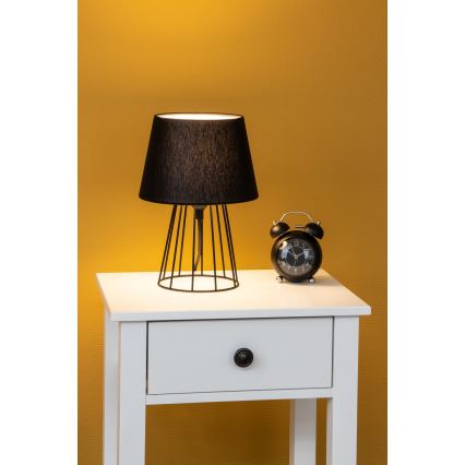 Spot-Light - Stolná lampa MANGOO 1xE27/40W/230V čierna