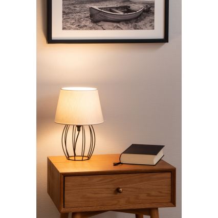 Spot-Light - Stolná lampa MANGOO 1xE27/40W/230V šedá/čierna