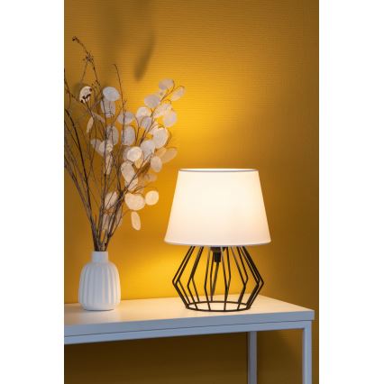 Spot-Light - Stolná lampa MANGOO 1xE27/40W/230V biela/čierna