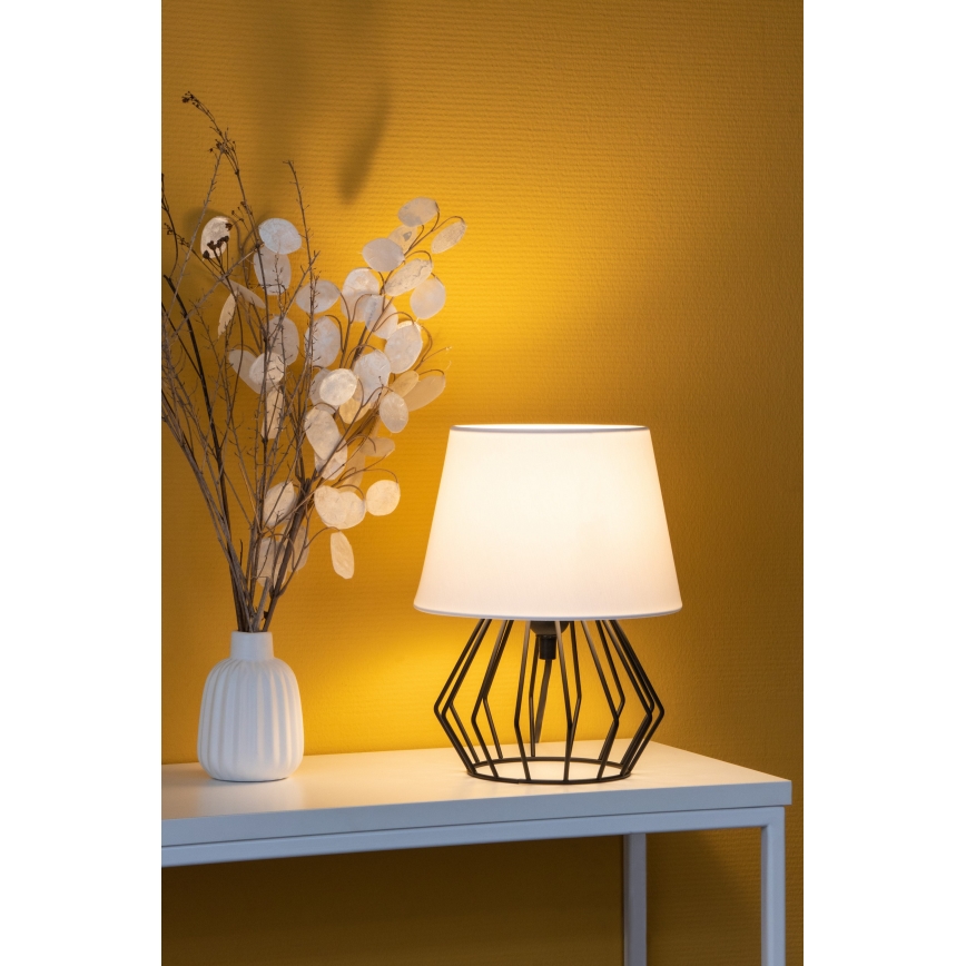 Spot-Light - Stolná lampa MANGOO 1xE27/40W/230V biela/čierna