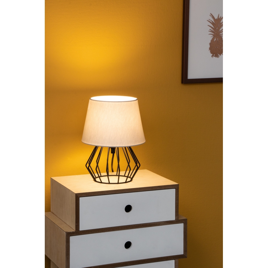 Spot-Light - Stolná lampa MANGOO 1xE27/40W/230V šedá/čierna