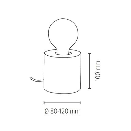 Stolná lampa TRABO 1xE27/25W/230V