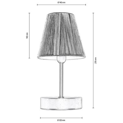 Stolná lampa MILA 1xE14/25W/230V breza – FSC certifikované