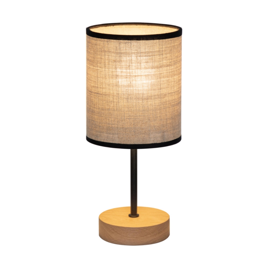 Stolná lampa NEGRO 1xE27/25W/230V dub
