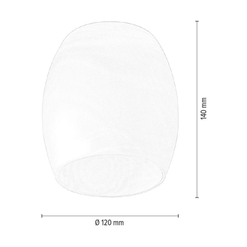 Náhradné tienidlo k lustru a nástennej lampe PISA E27 pr. 12 cm biela