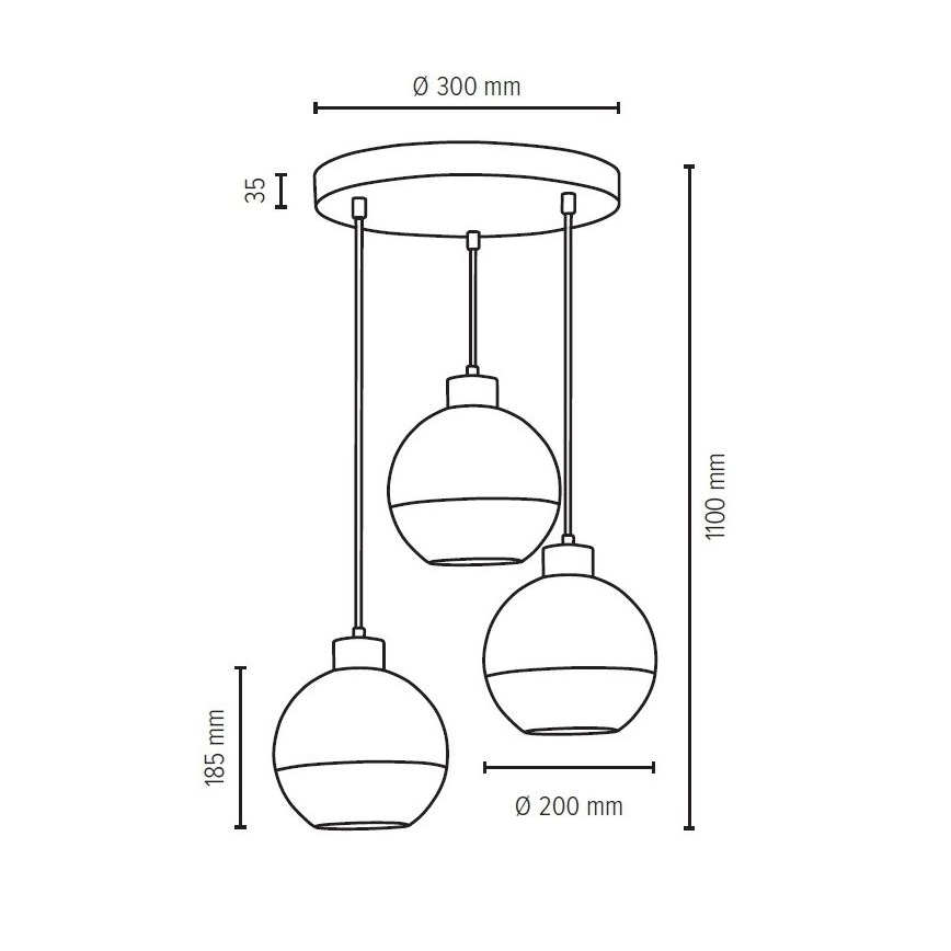 Náhradné sklo LINEA pr. 20 cm