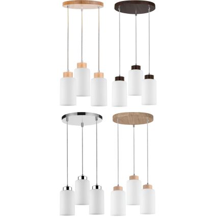Náhradné tienidlo k lustru  BOSCO E27 pr. 9,5 cm biela