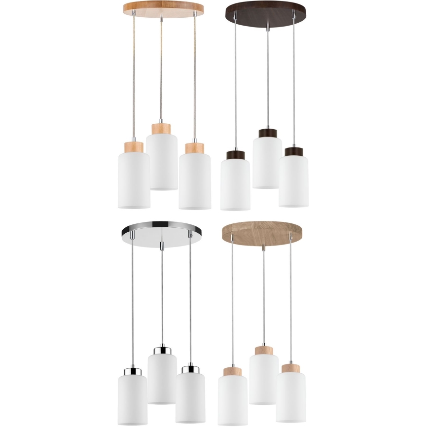 Náhradné tienidlo k lustru  BOSCO E27 pr. 9,5 cm biela