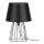 Spot-Light - Stolná lampa MANGOO 1xE27/40W/230V čierna