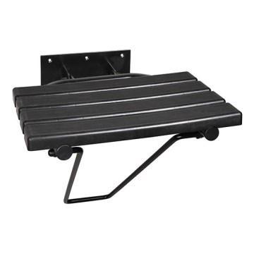 Sprchové sedadlo 44x46 cm čierne