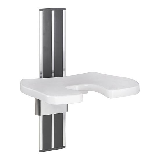 Sprchové sedátko 43x67 cm strieborné/biele